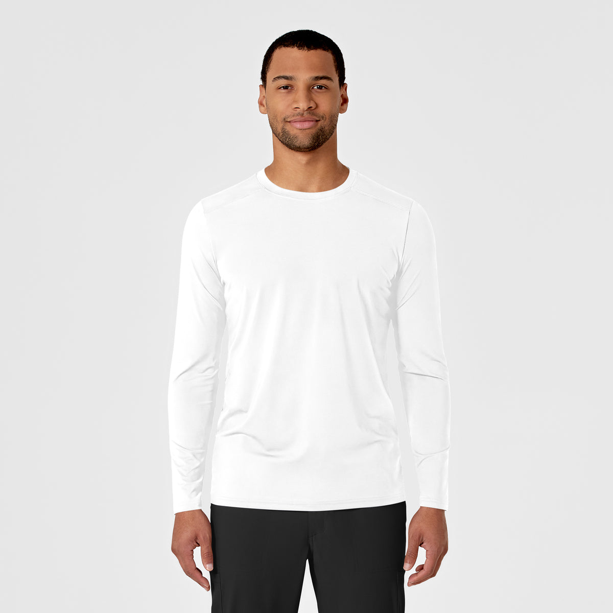 Camiseta Médica de manga larga repelente a liquidos para hombre color Blanco | Marca Wink