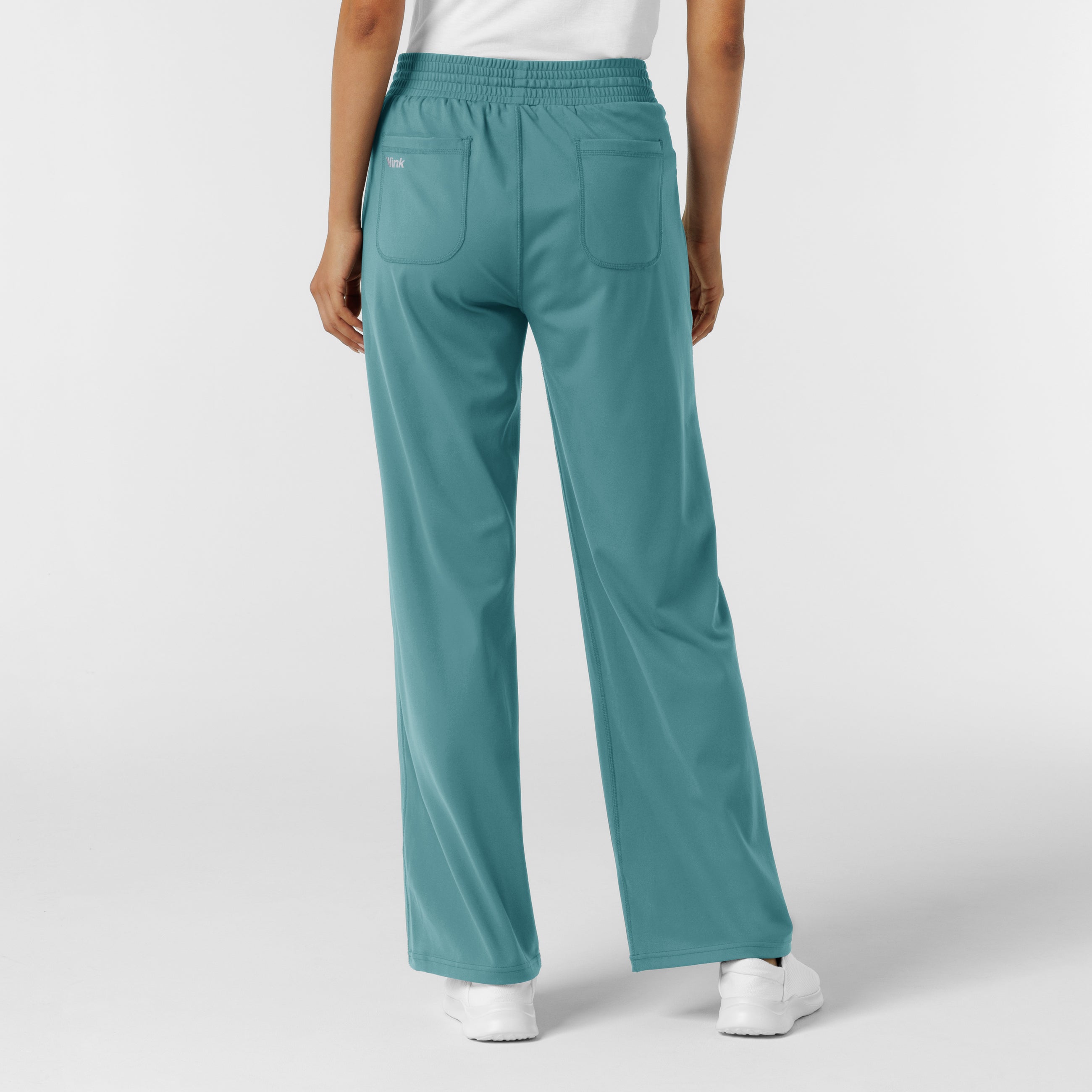 Set de Blusa Médica de Manga Corta con Media Cremallera y Pantalón de Punto Corte Regular - Marca Wink