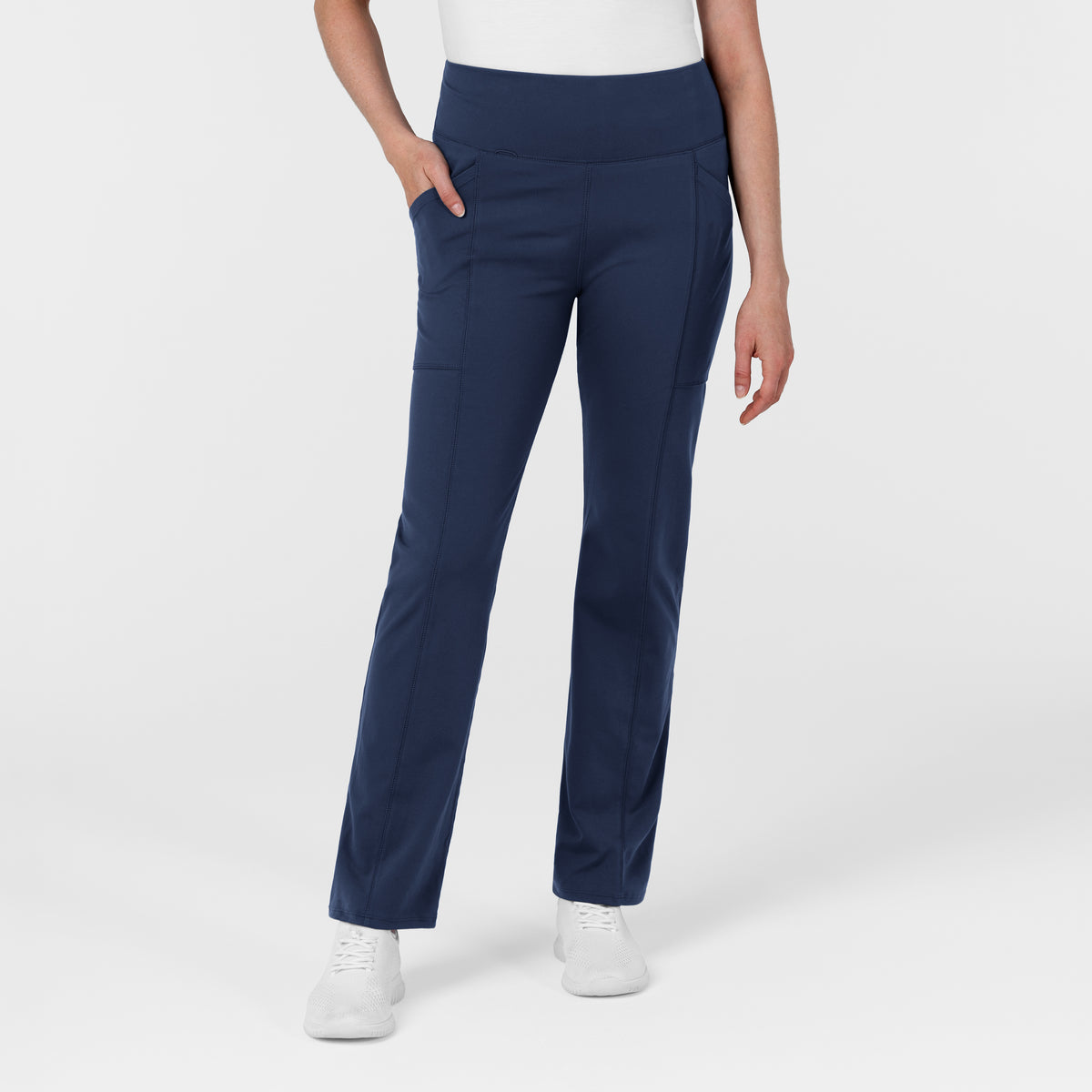 Set de Blusa Médica de Manga Corta con Media Cremallera y Pantalón Corte Recto - Marca Wink