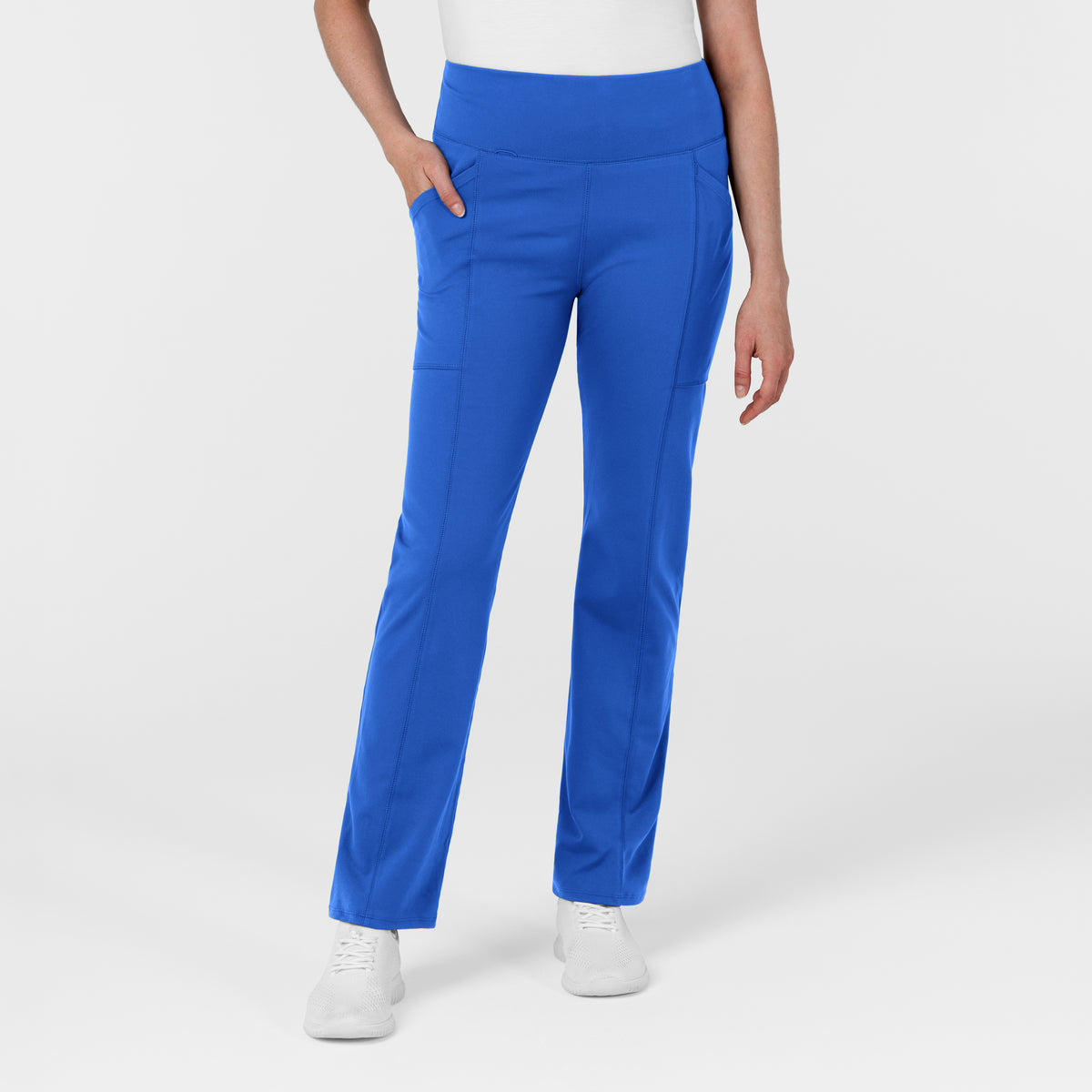 Set de Blusa Médica de Manga Corta con Media Cremallera y Pantalón Corte Recto - Marca Wink