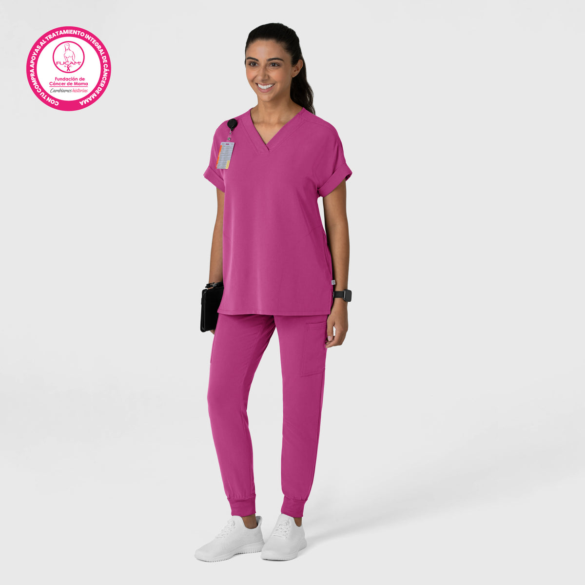 Scrub Médico de filipina de Hombros Caídos con Pantalón con Dobladillo, para Mujer Boundless - Marca Wink
