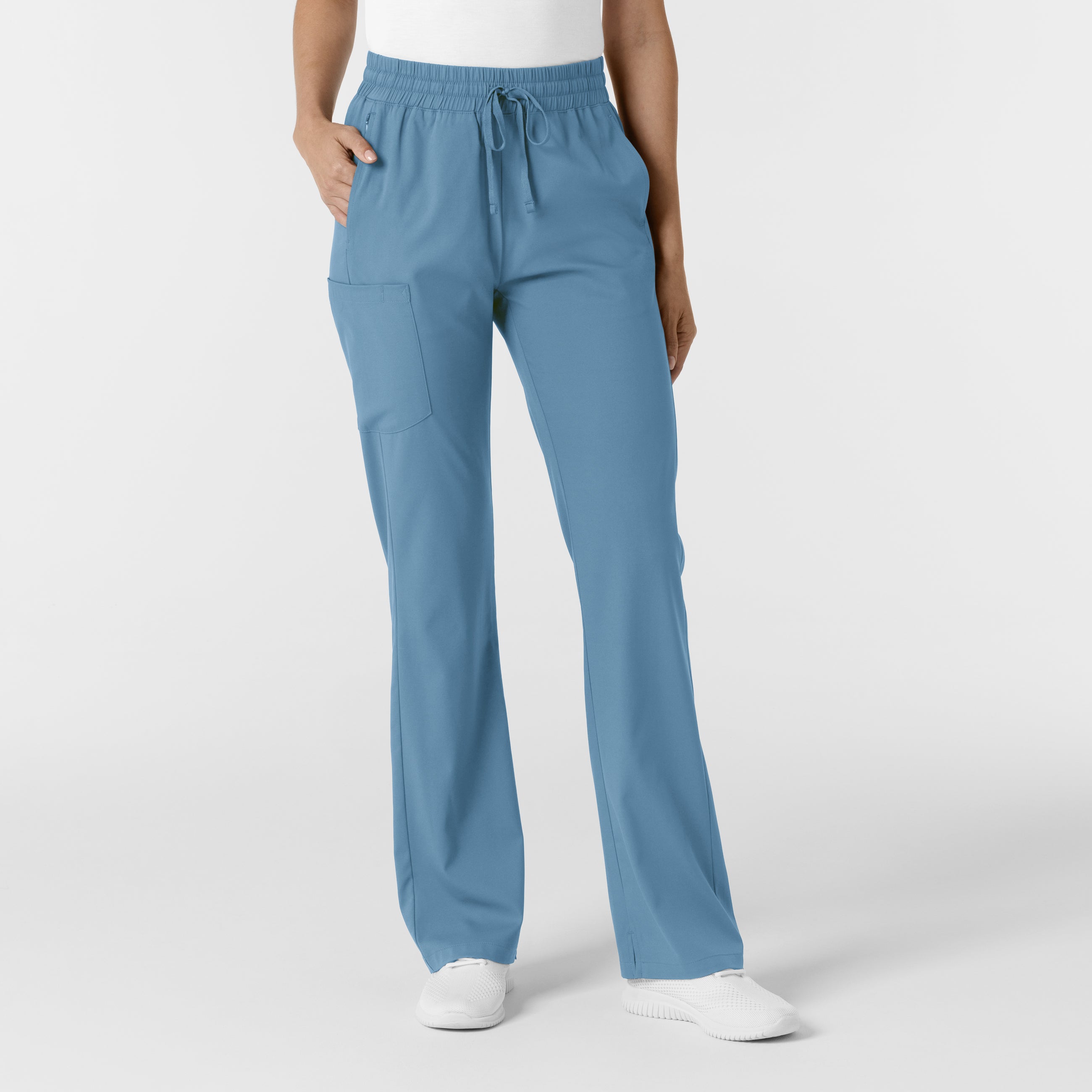 Pantalón Médico Repelente a Líquidos con corte acampanado para Mujer color verde aqua | Marca Wink