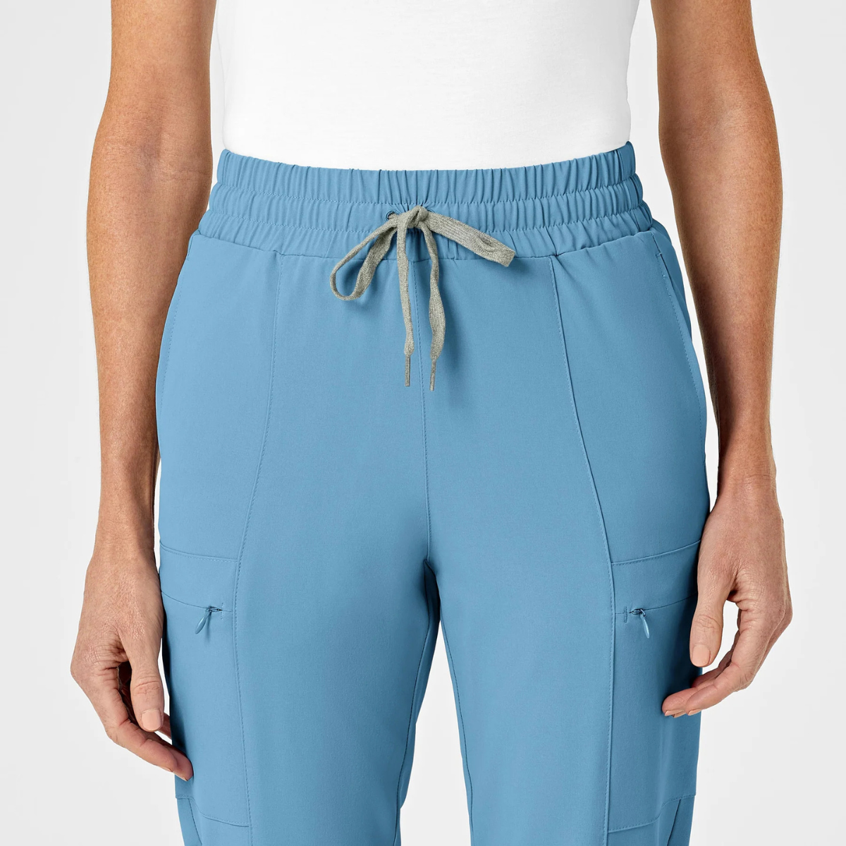 Pantalón Médico tipo cargo con cintura alta y corte estrecho para mujer | Marca Wink