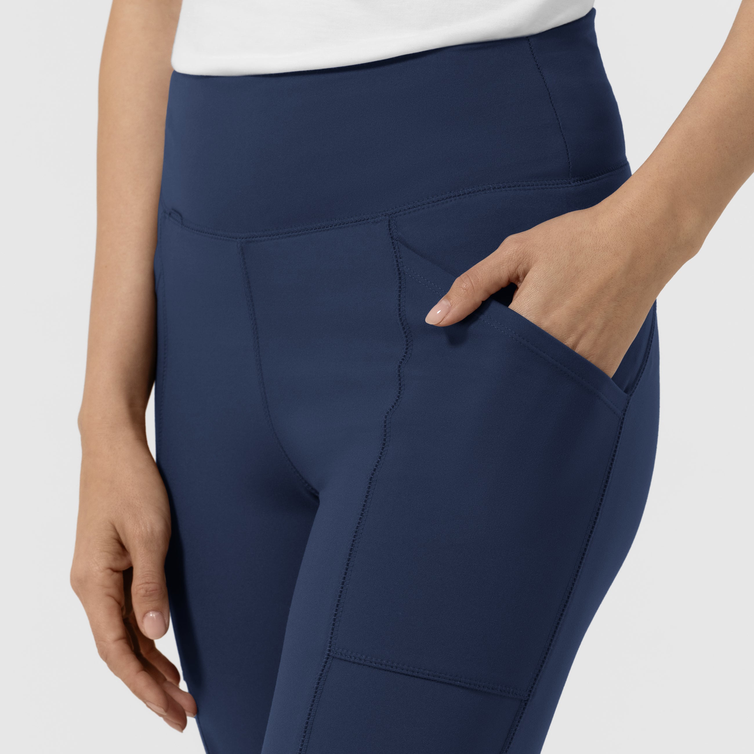 Set de Blusa Médica de Manga Corta con Media Cremallera y Pantalón Corte Recto - Marca Wink