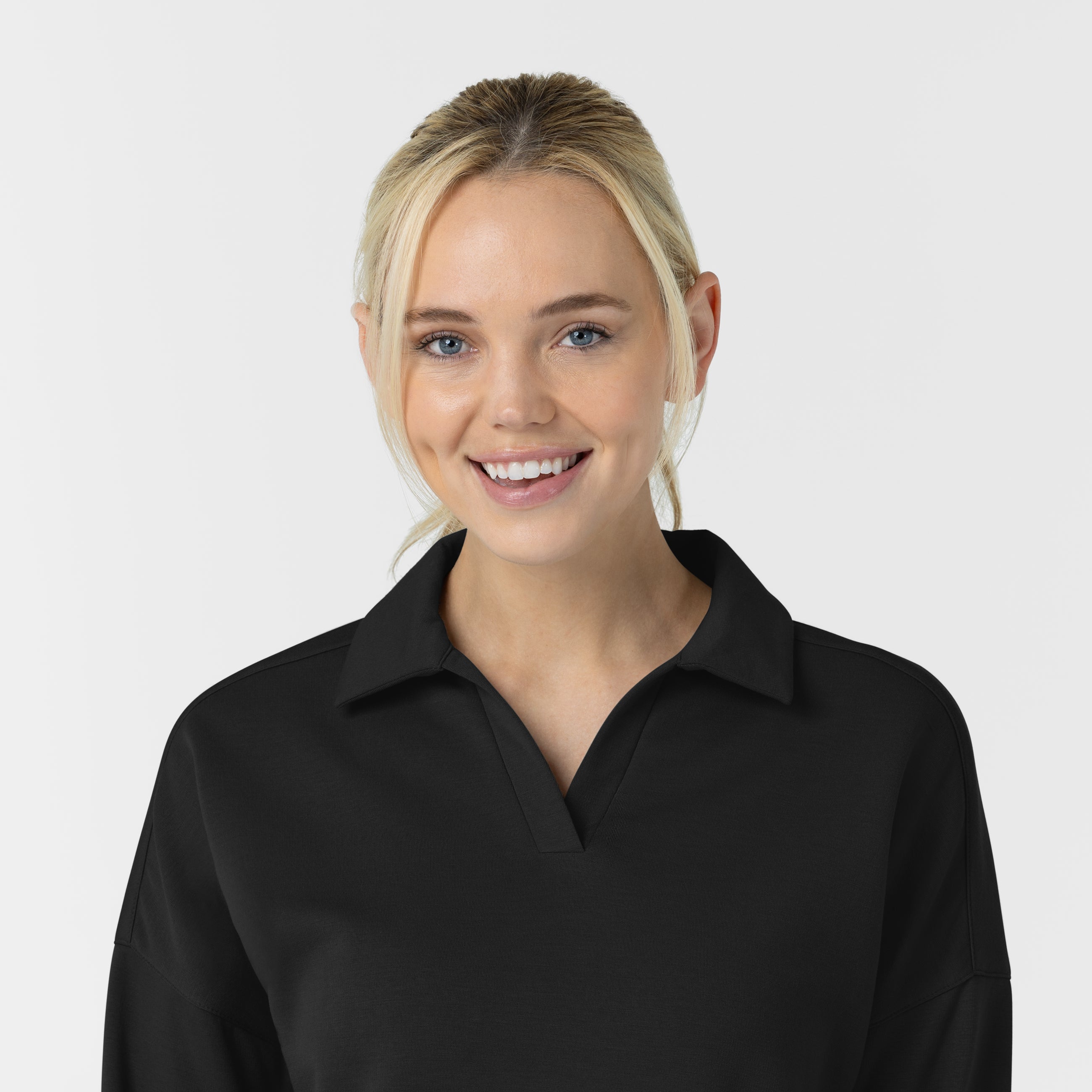 Set de Polo de Felpa y Pantalón de Felpa de Pierna Ancha - Marca Wink
