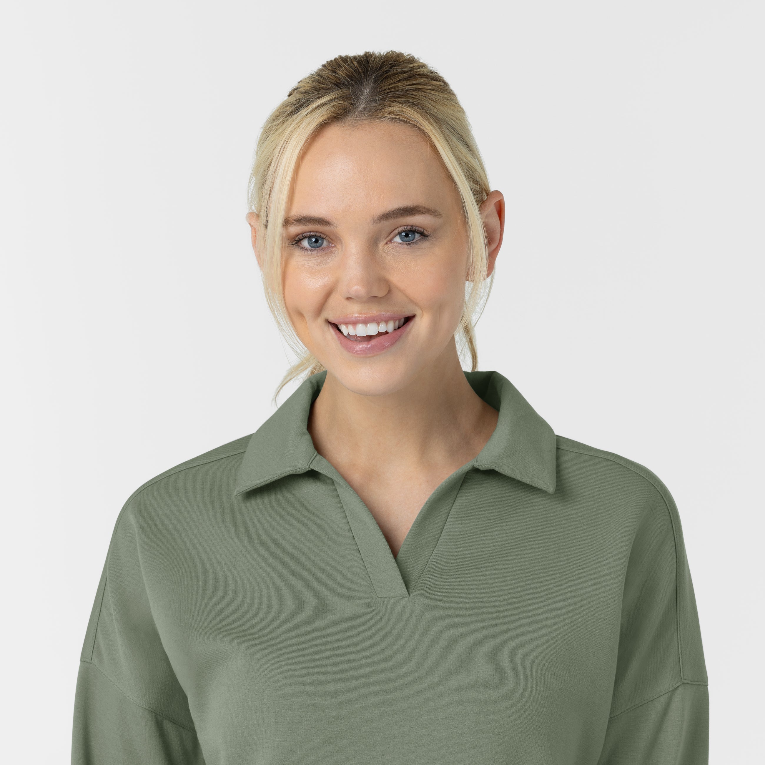 Set de Polo de Felpa y Pantalón de Felpa de Pierna Ancha - Marca Wink