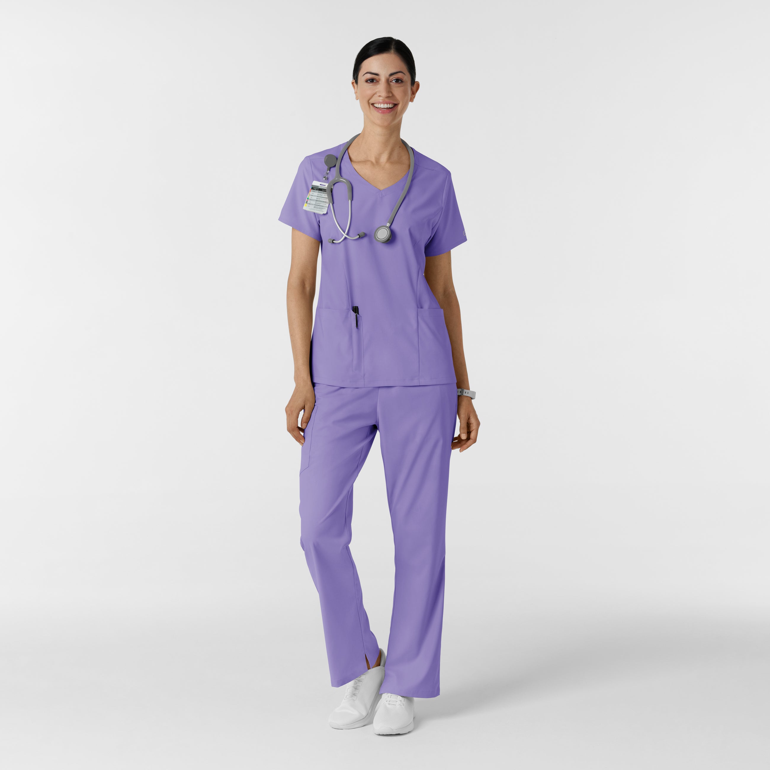 Scrub Médico repelente a liquidos, de filipina con pantalón recto, para Mujer | Marca Wink