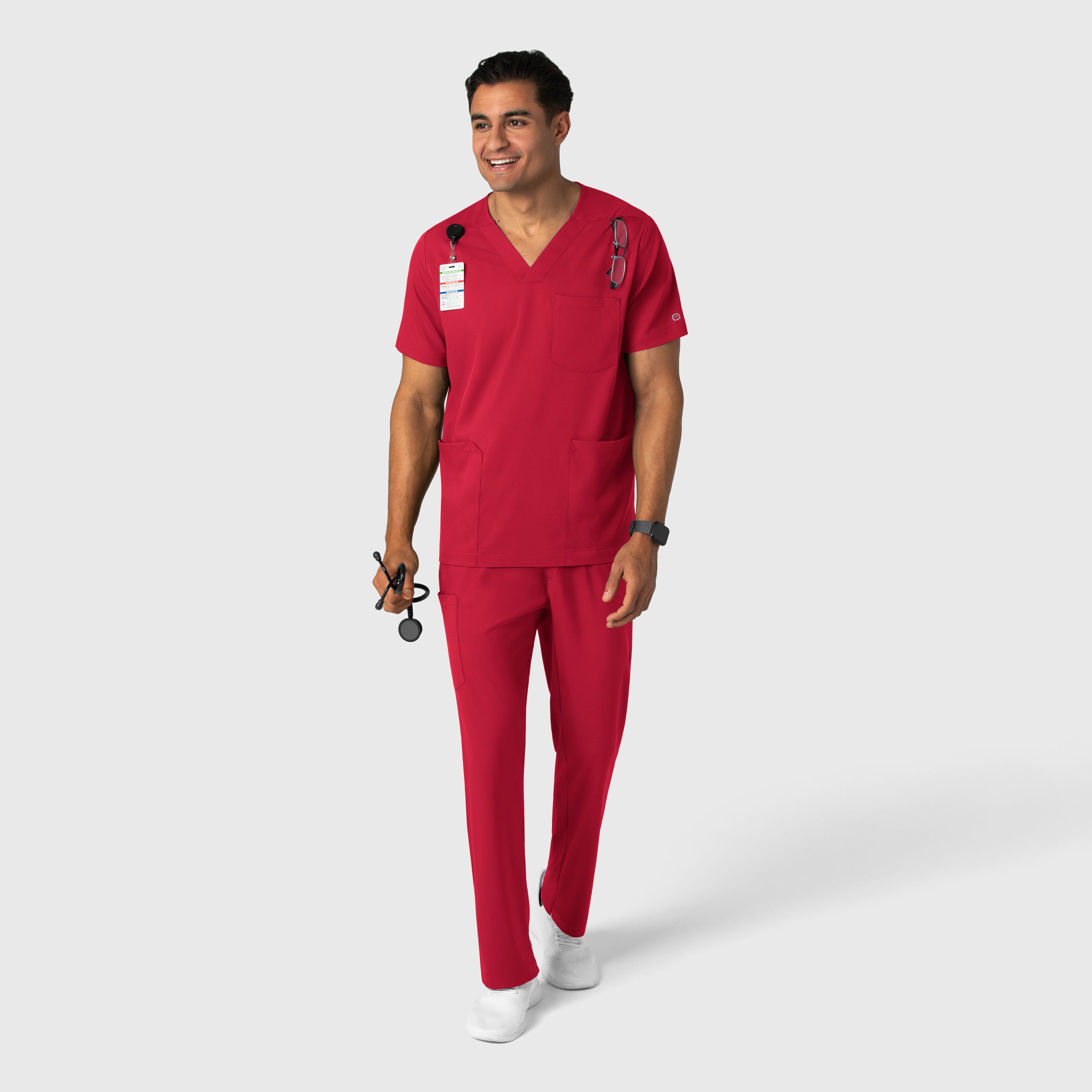 Scrub Médico repelente a liquidos, de filipina con pantalón recto, para Hombre - Marca Wink