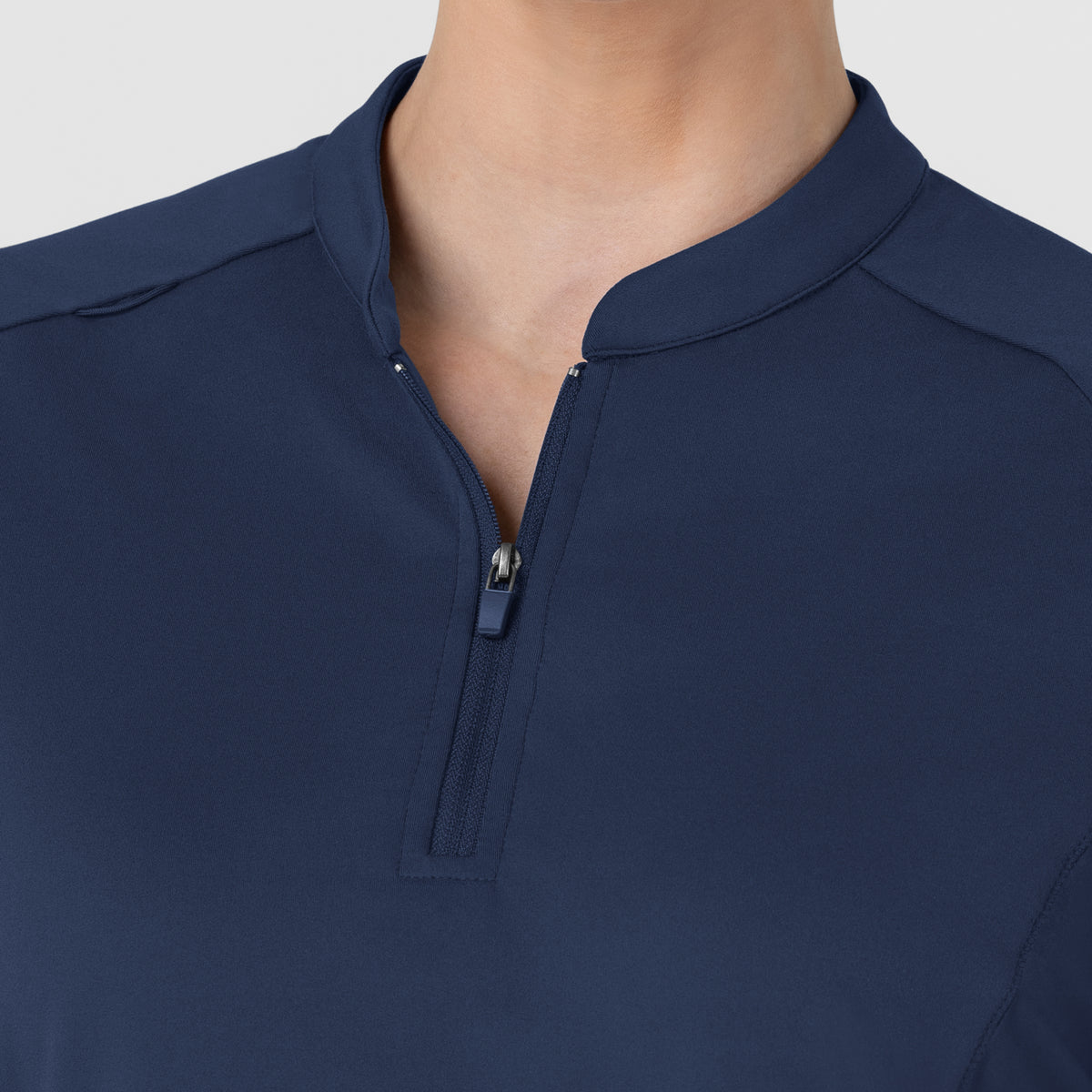 Set de Blusa Médica de Manga Corta con Media Cremallera y Pantalón Corte Recto - Marca Wink