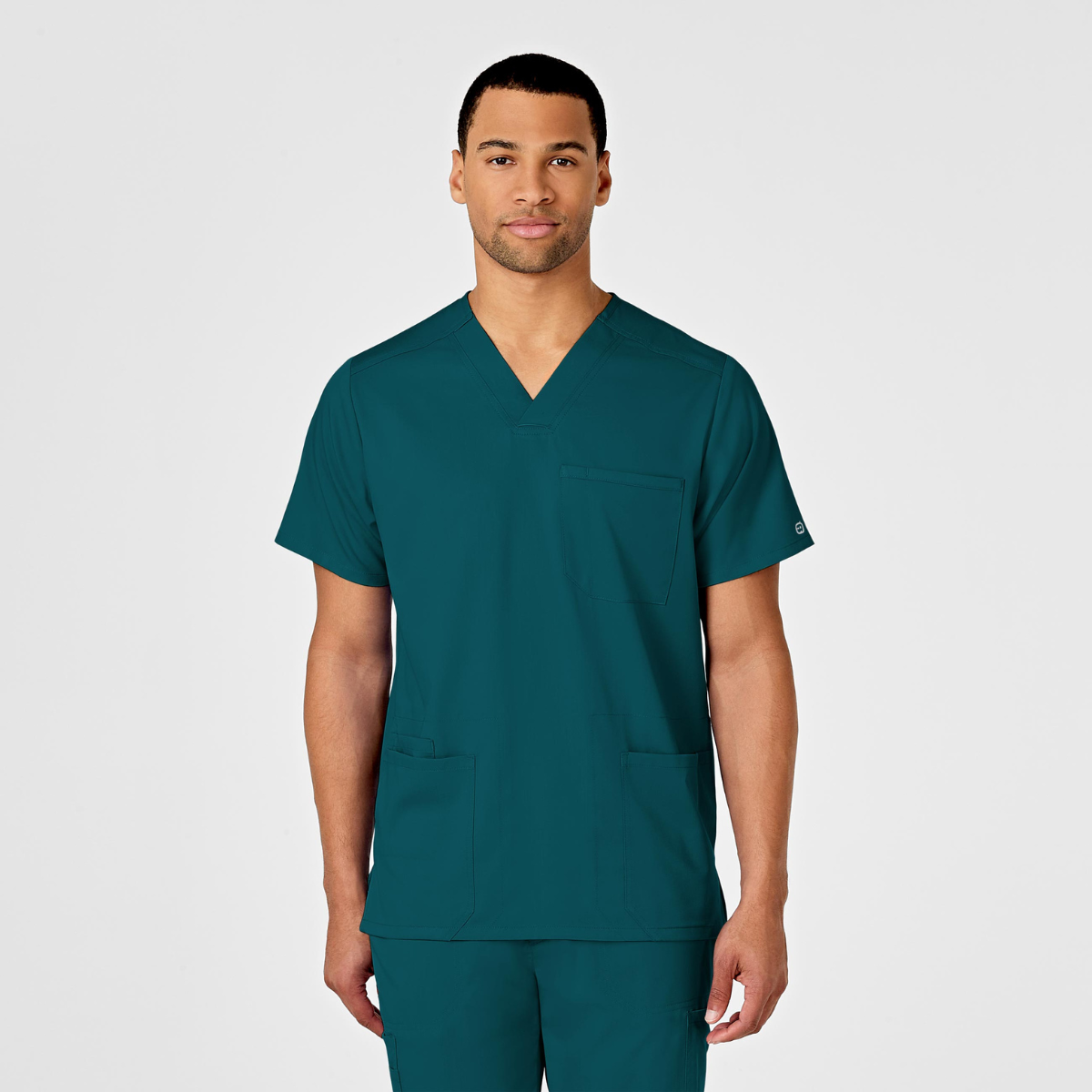 Filipina Médica de cuello V con multibolsillas para hombre | Marca Wink