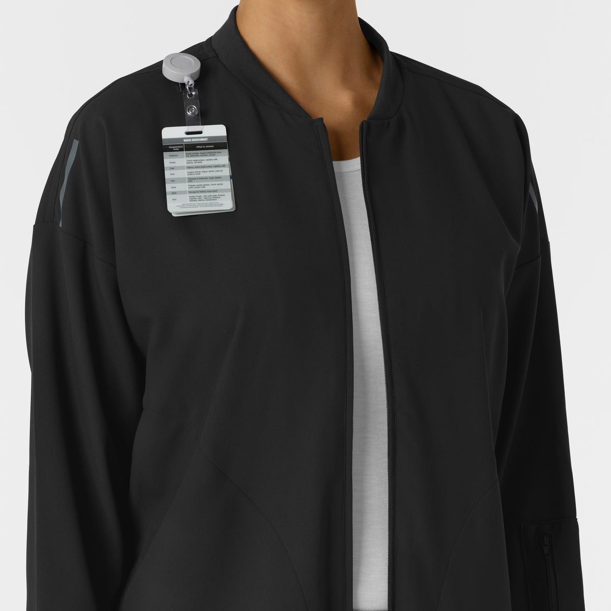 Chaqueta Médica tipo bomber para Mujer color negro | Marca Wink